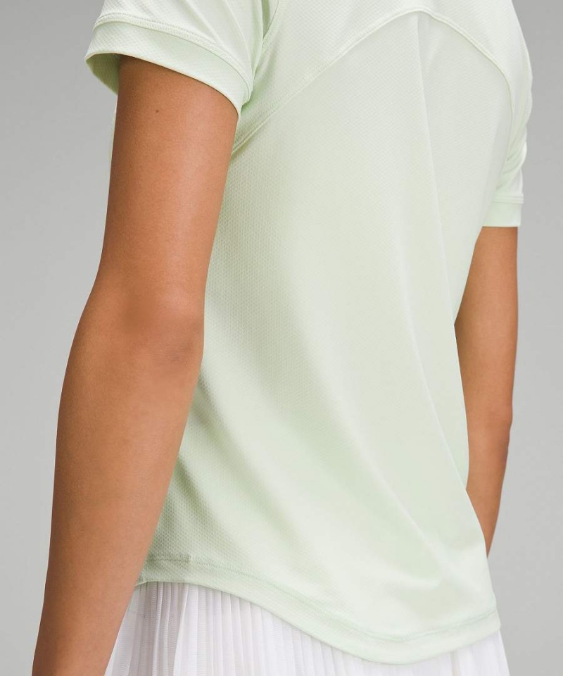 Lululemon Quick-Dry Korta Sleeve Piketröja Dam Gröna Sverige | HFYJGC803