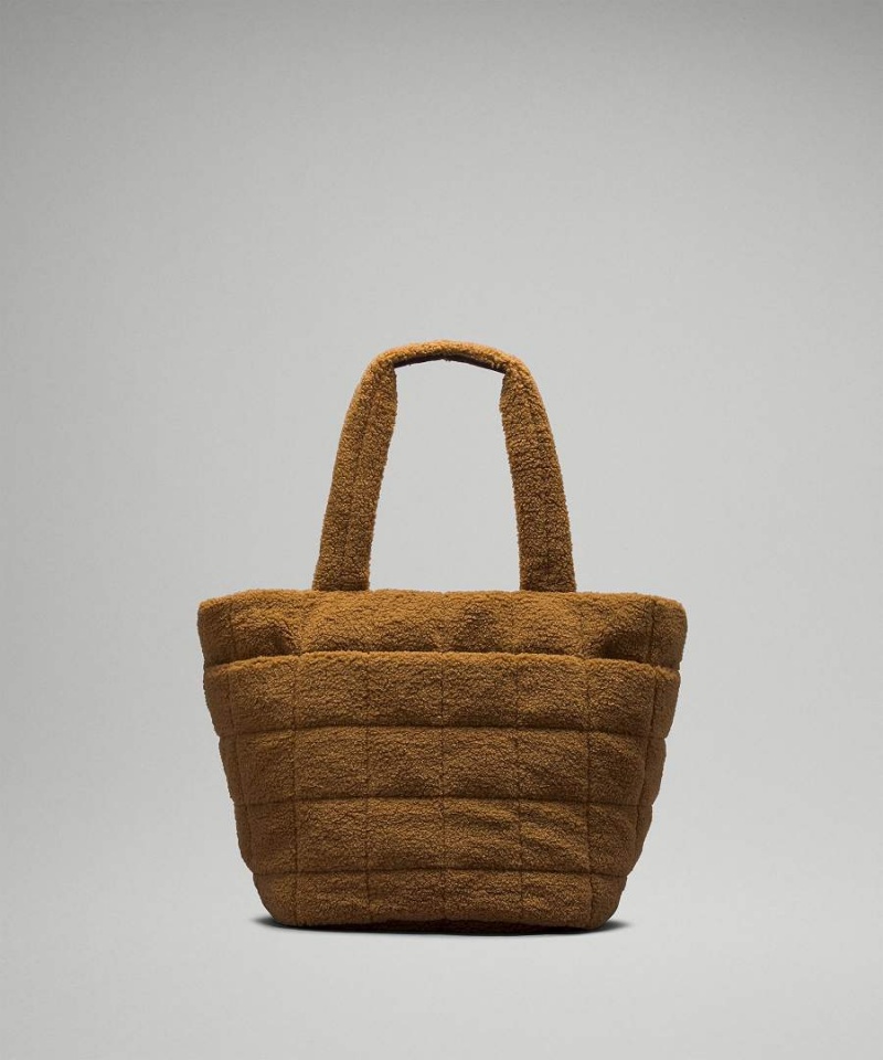 Lululemon Quiltad Grid 26L Fleece Tote Dam Bruna Sverige | FXZQDO580