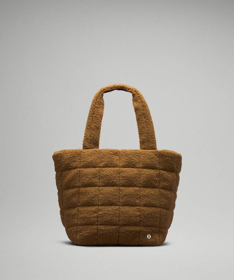 Lululemon Quiltad Grid 26L Fleece Tote Dam Bruna Sverige | FXZQDO580