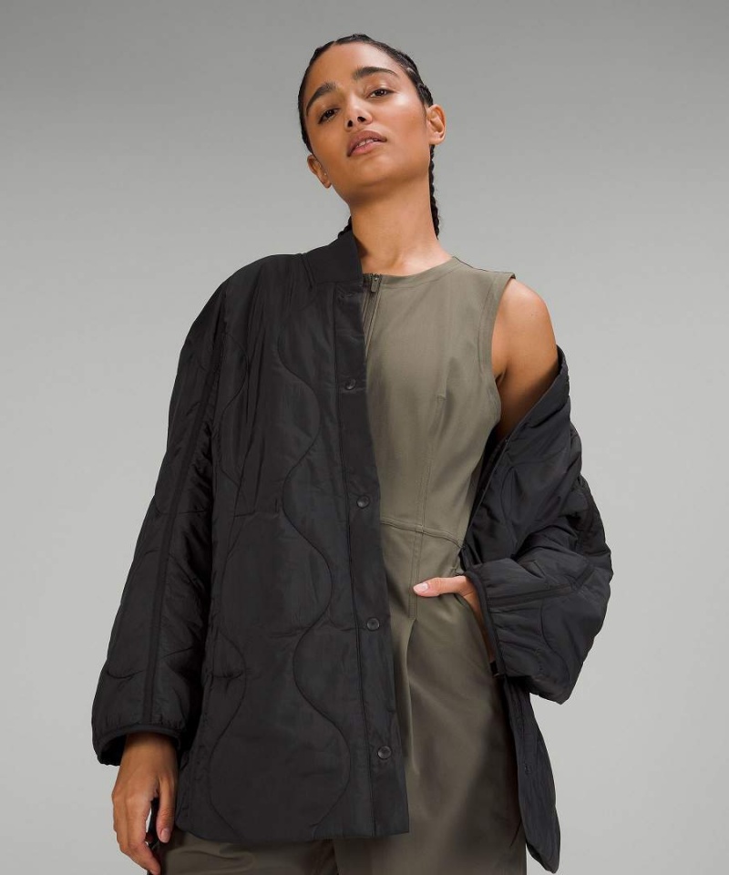 Lululemon Quiltad Light Insulation Jackor Dam Svarta Sverige | OIEJLW840