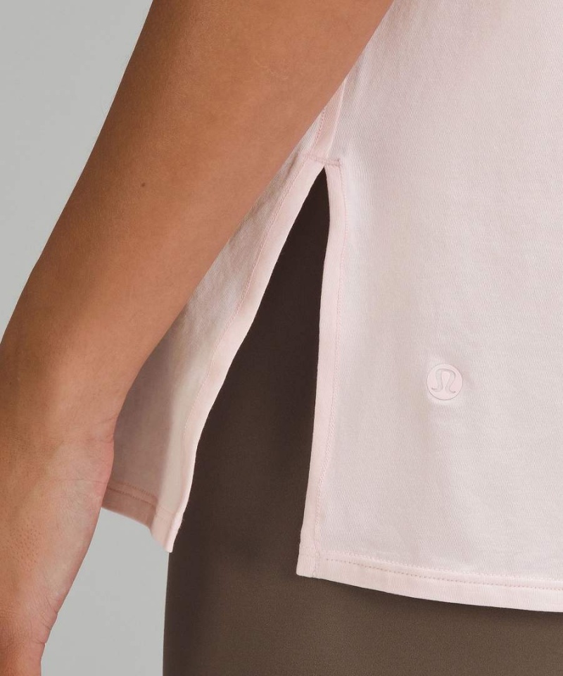 Lululemon Relaxed-Fit Boatneck T-shirt Dam Ljusröda Sverige | EQKHJU215