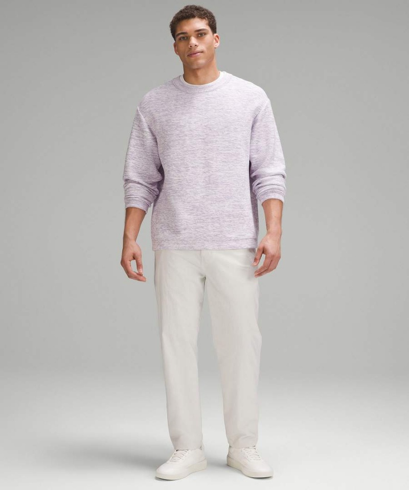 Lululemon Relaxed-Fit Crewneck Knit Tröjor Herr Lila Sverige | ERWUYC405
