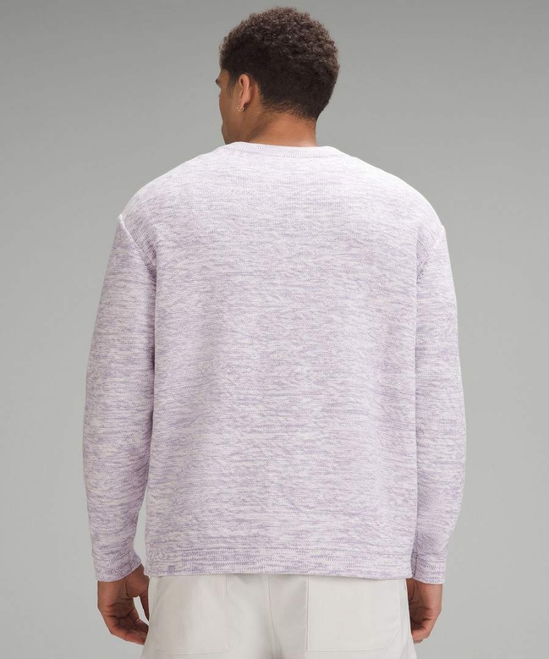 Lululemon Relaxed-Fit Crewneck Knit Tröjor Herr Lila Sverige | ERWUYC405