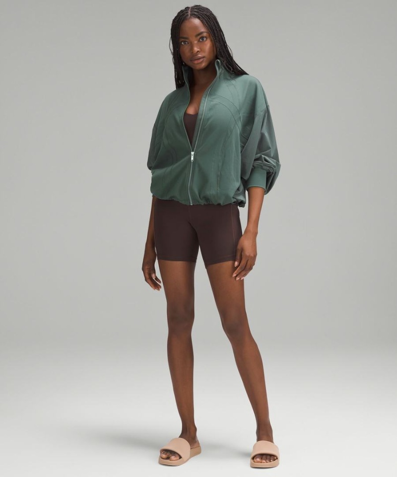 Lululemon Relaxed-Fit Luon Define Jacket Dam Mörkgröna Sverige | XPCSGE410