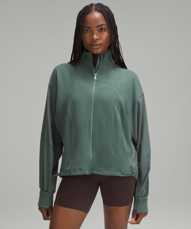 Lululemon Relaxed-Fit Luon Define Jacket Dam Mörkgröna Sverige | XPCSGE410