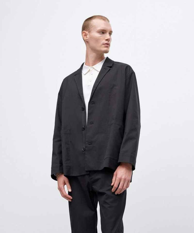 Lululemon Relaxed-Fit Twill Blazer Blazer Herr Svarta Sverige | VGXBJS602