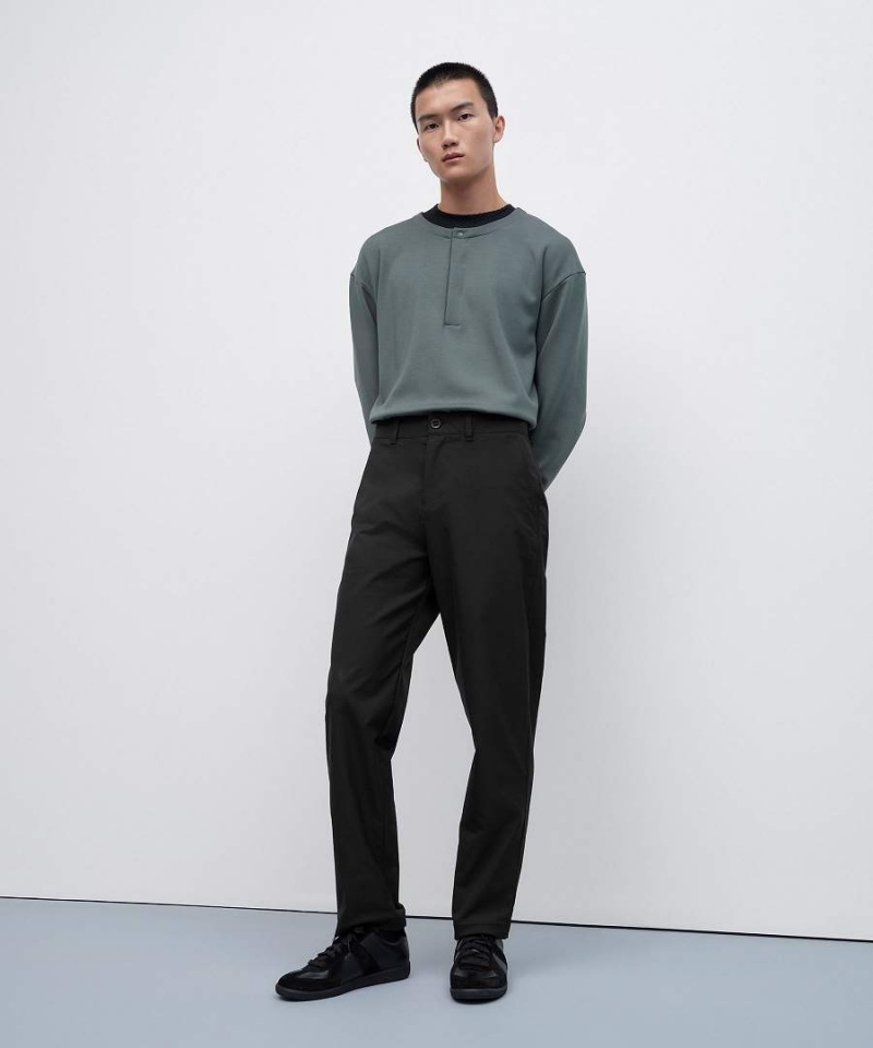 Lululemon Relaxed-Tapered Twill Byxor Herr Svarta Sverige | SWQJTV863