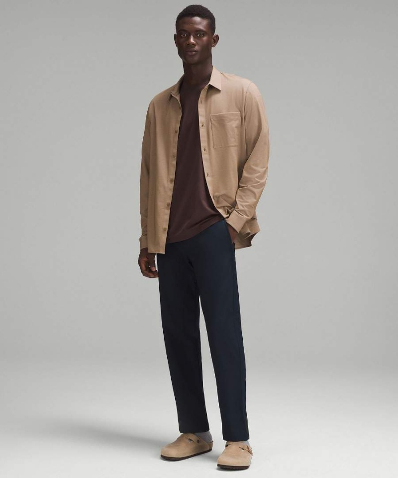 Lululemon Relaxed-Tapered Twill Byxor Herr Marinblå Sverige | ETHKRD839