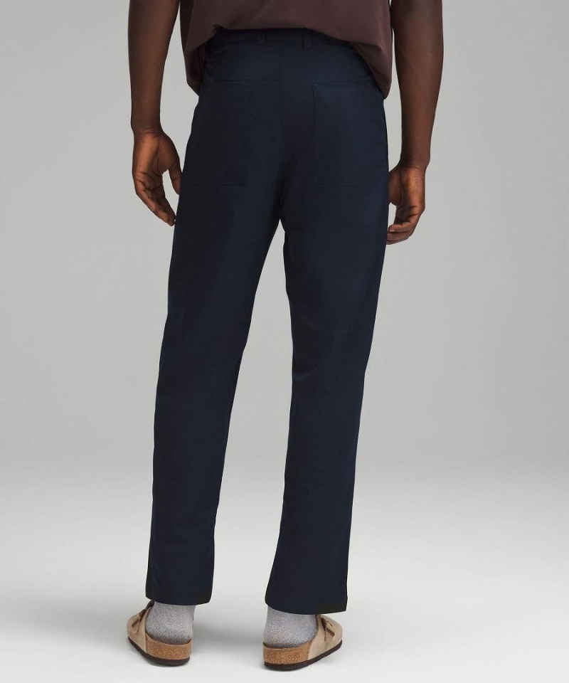 Lululemon Relaxed-Tapered Twill Byxor Herr Marinblå Sverige | ETHKRD839