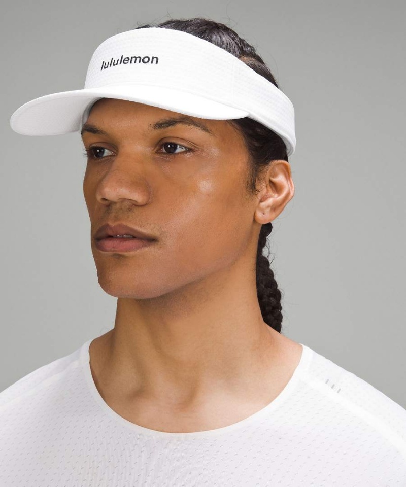 Lululemon Removable Sweatband All-Sport Visor Wordmark Hatt Dam Vita Svarta Sverige | HFXBWG641