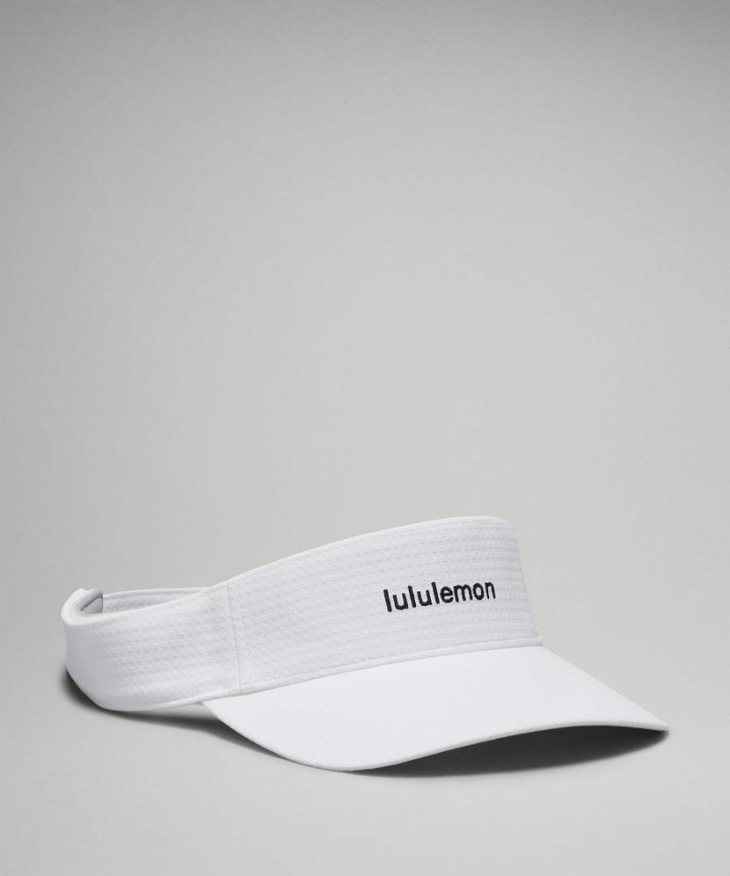 Lululemon Removable Sweatband All-Sport Visor Wordmark Hatt Dam Vita Svarta Sverige | HFXBWG641