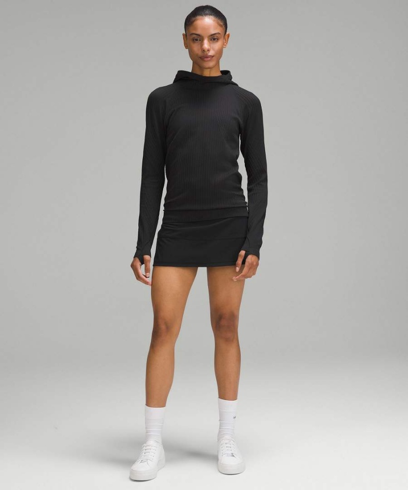 Lululemon Rest Less Hoodie Dam Svarta Svarta Sverige | PWLNUV106