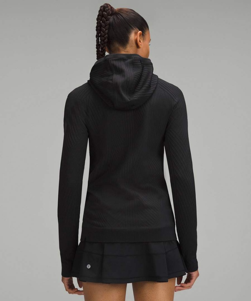 Lululemon Rest Less Hoodie Dam Svarta Svarta Sverige | PWLNUV106