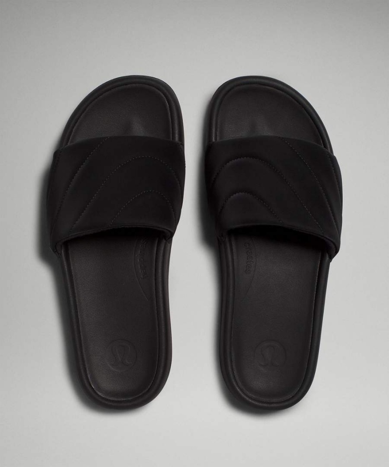 Lululemon Restfeel Quiltad Badtofflor Dam Svarta Svarta Svarta Sverige | KMFLGR526