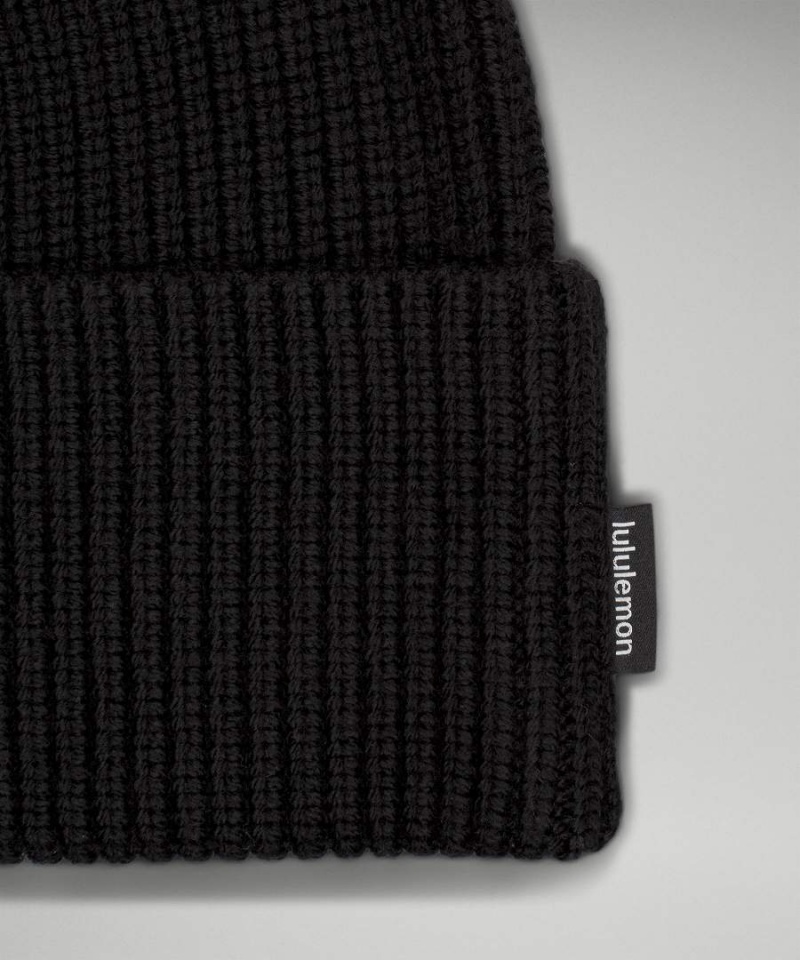 Lululemon Räfflad Merino Ull-Blend Knit Mössa Herr Bruna Sverige | MVXQTS062
