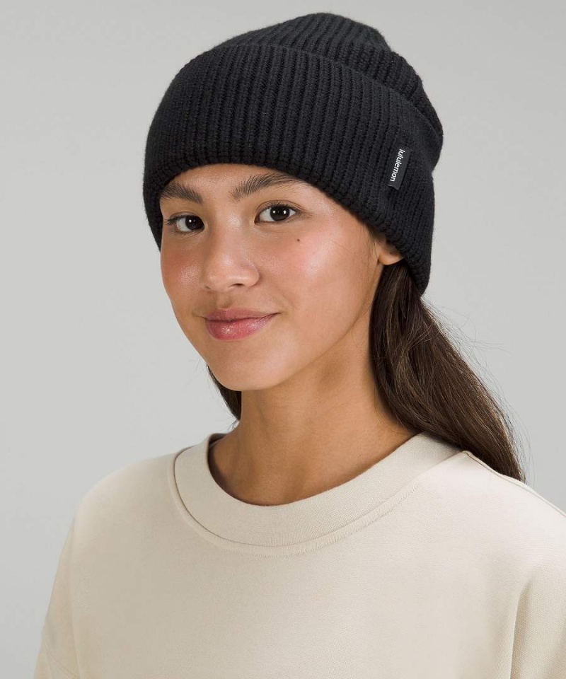 Lululemon Räfflad Merino Ull-Blend Knit Mössa Herr Bruna Sverige | MVXQTS062