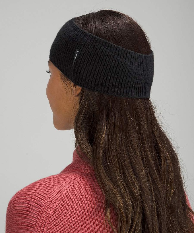 Lululemon Räfflad Merino Ull-Blend Knit Öronvärmare Dam Grå Sverige | ULTFCN283