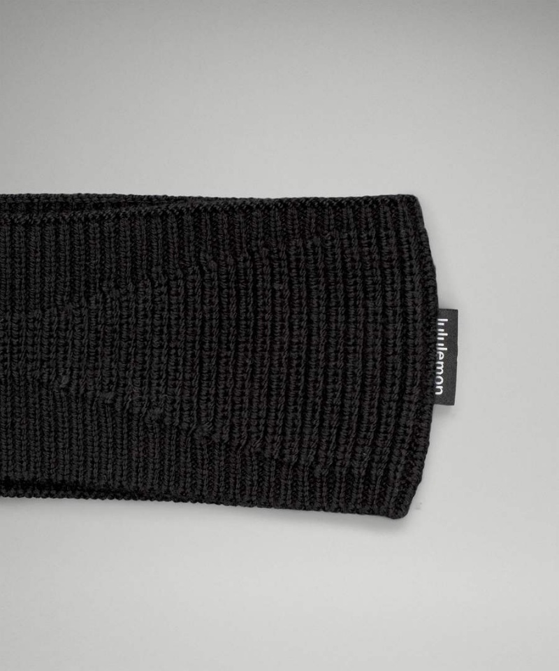 Lululemon Räfflad Merino Ull-Blend Knit Öronvärmare Dam Grå Sverige | ULTFCN283