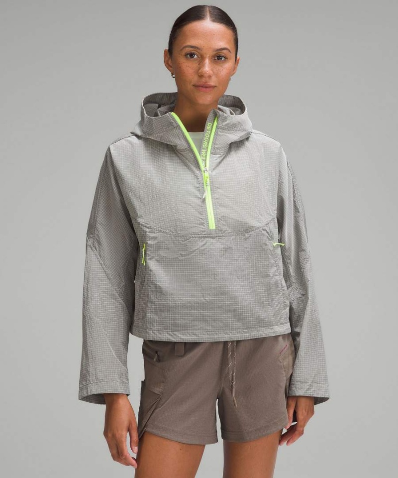 Lululemon Ripstop Half-Zip Vandring Pullover Dam Vita Sverige | WUZDXF842