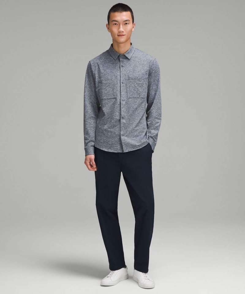 Lululemon Rulu Button-Up Skjorta Herr Marinblå Sverige | EYMRGU936