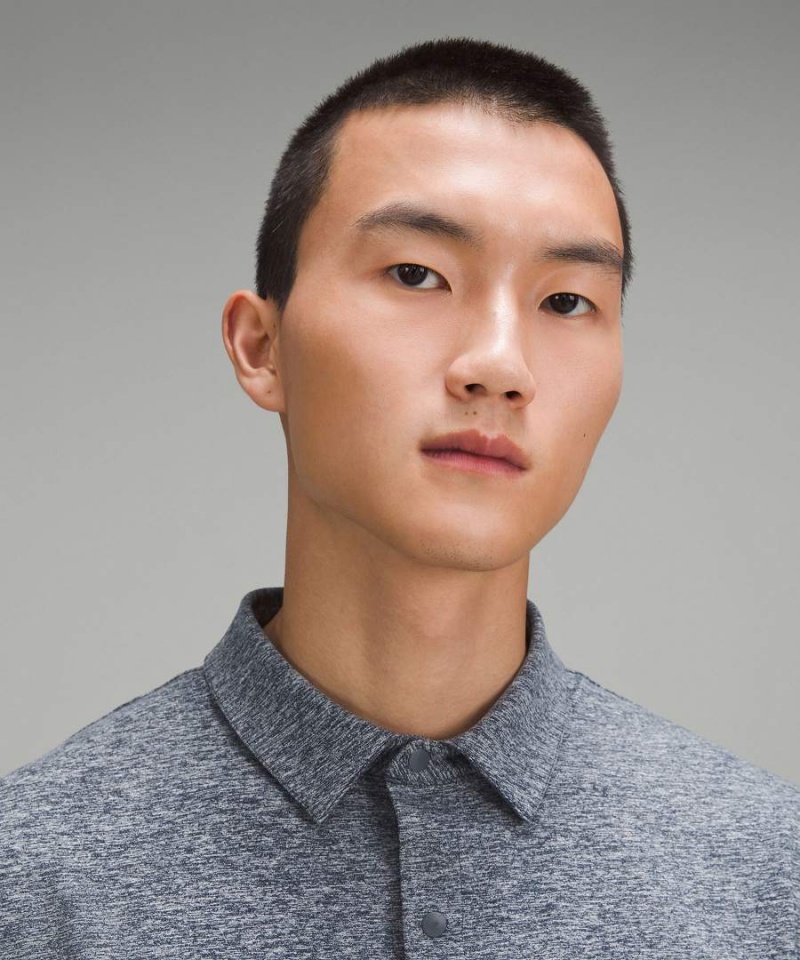 Lululemon Rulu Button-Up Skjorta Herr Marinblå Sverige | EYMRGU936