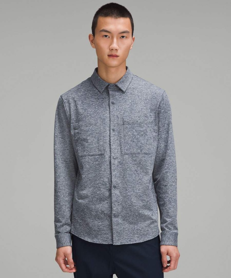 Lululemon Rulu Button-Up Skjorta Herr Marinblå Sverige | EYMRGU936