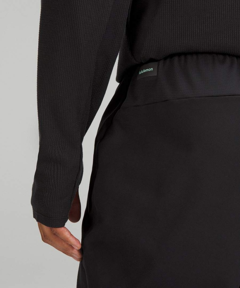 Lululemon Rulu Fleece Base Layer Vandring Byxor Herr Svarta Sverige | SJYVTQ769