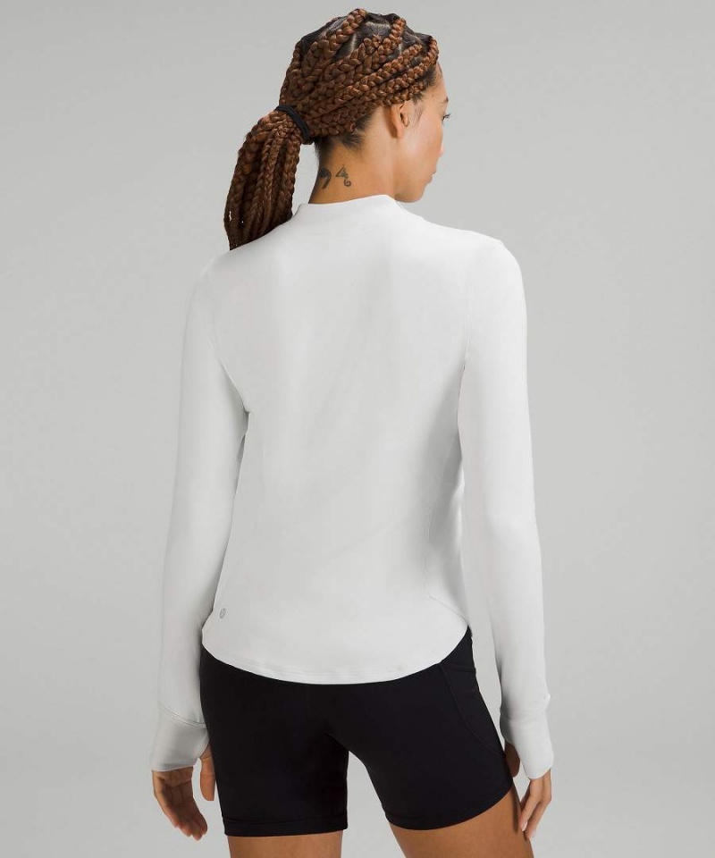Lululemon Rulu Löpar Mock-Neck Långärmad Tröja Dam Vita Sverige | TUPQCM957