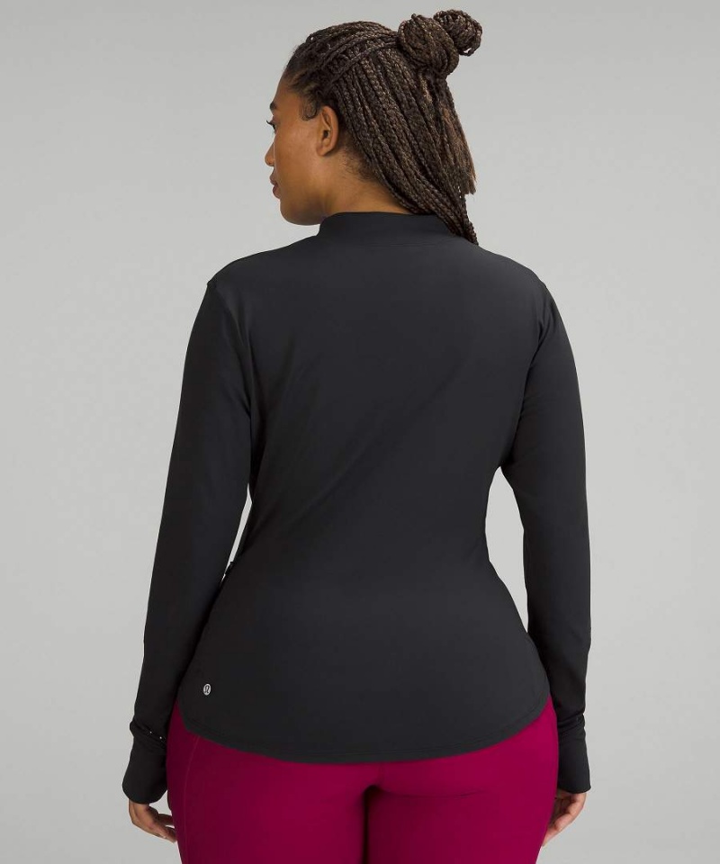 Lululemon Rulu Löpar Mockneck Långärmad Tröja Dam Svarta Sverige | CMYLFQ278