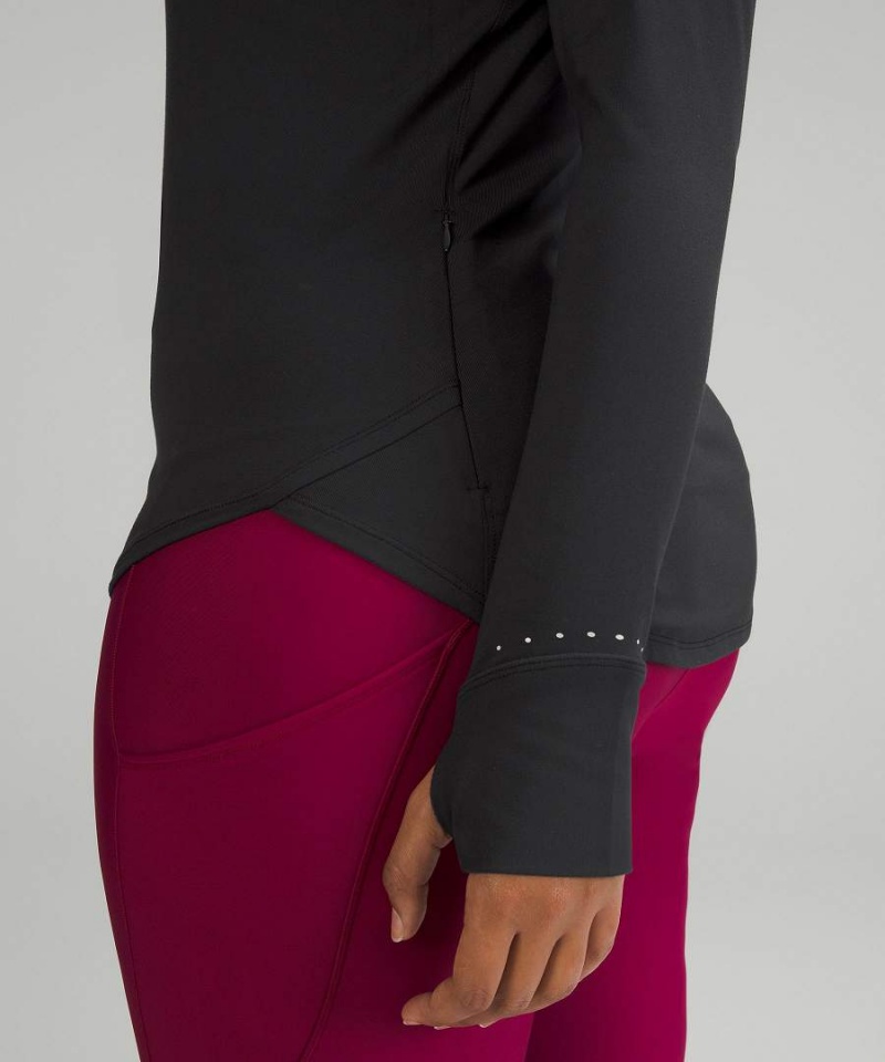 Lululemon Rulu Löpar Mockneck Långärmad Tröja Dam Svarta Sverige | CMYLFQ278