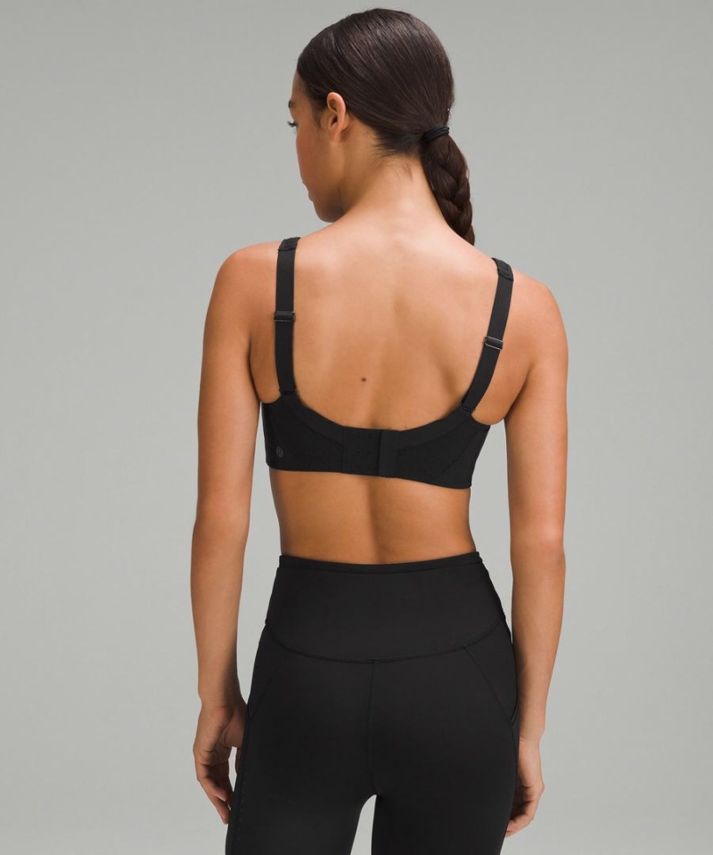Lululemon Run Times Bra High Support, B–G Cups Sport BH Dam Svarta Sverige | ZLEUHS806