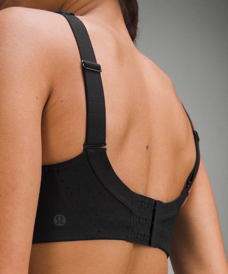Lululemon Run Times Bra High Support, B–G Cups Sport BH Dam Svarta Sverige | ZLEUHS806