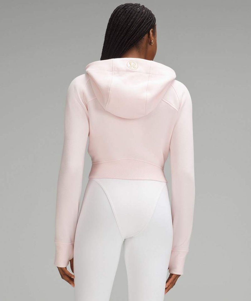 Lululemon Scuba Full-Zip Cropped Hoodie Dam Ljusröda Guld Sverige | VWNHJC805