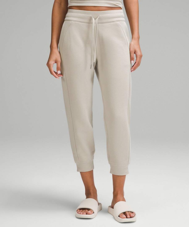 Lululemon Scuba High-Rise Cropped Joggingbyxor Dam Beige Sverige | TAFSHL165