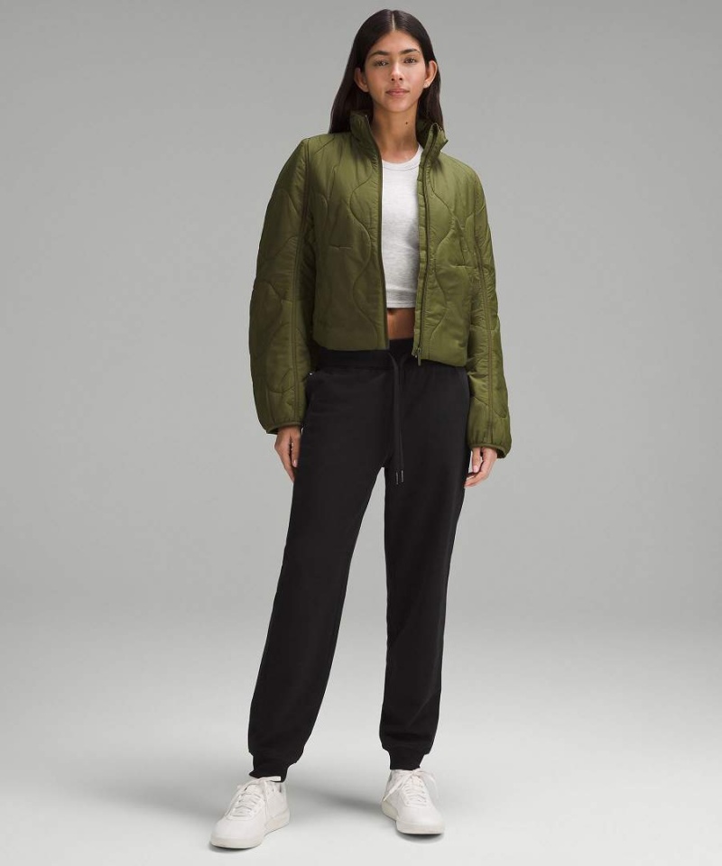 Lululemon Scuba High-Rise French Terry Joggingbyxor Dam Svarta Sverige | WGCAKD249