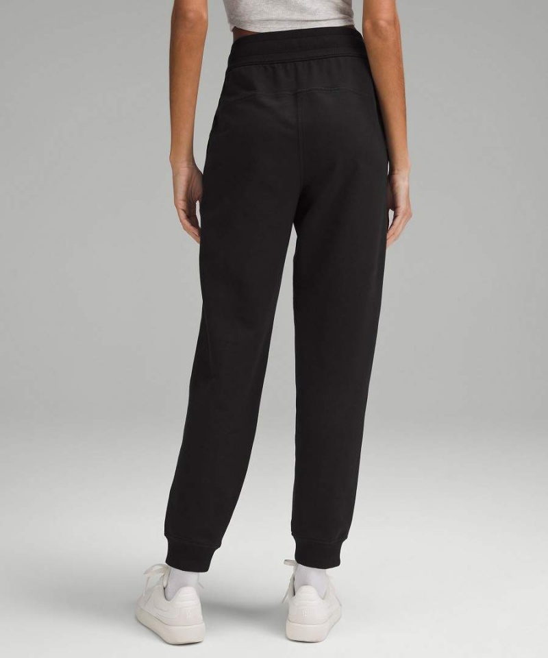 Lululemon Scuba High-Rise French Terry Joggingbyxor Dam Svarta Sverige | WGCAKD249