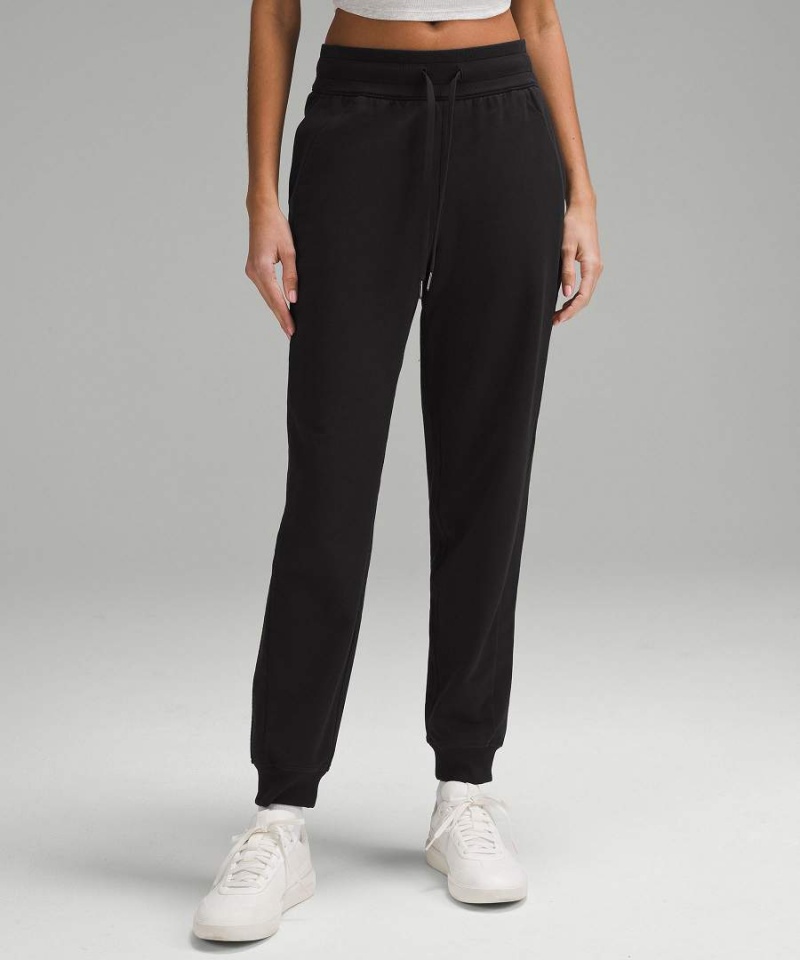 Lululemon Scuba High-Rise French Terry Joggingbyxor Dam Svarta Sverige | WGCAKD249
