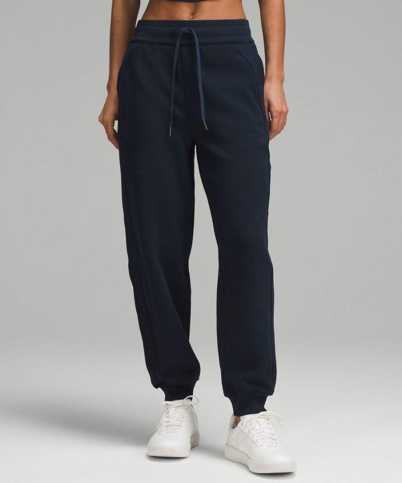 Lululemon Scuba High-Rise Relaxed Full Length Joggingbyxor Dam Marinblå Sverige | OEGAJY807