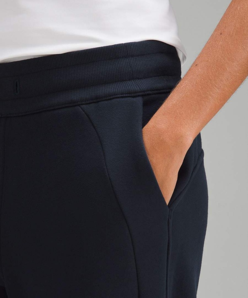 Lululemon Scuba Mid-Rise Breda-Leg Full Length Byxor Dam Marinblå Sverige | DVNQRY249