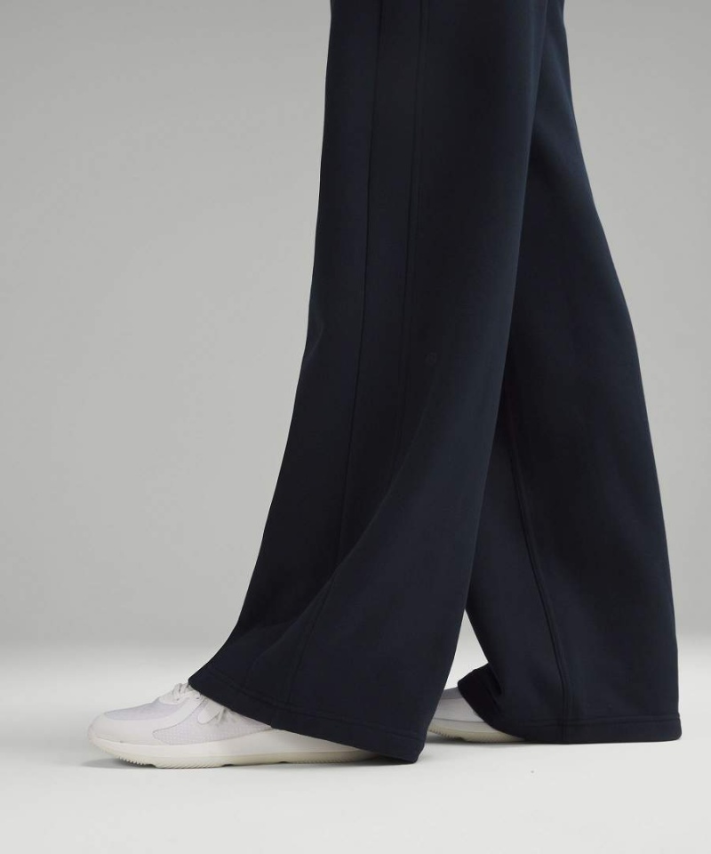 Lululemon Scuba Mid-Rise Breda-Leg Full Length Byxor Dam Marinblå Sverige | DVNQRY249
