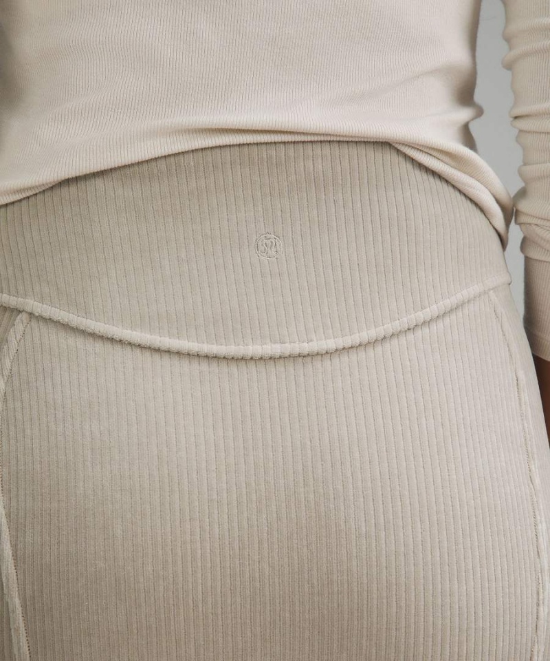 Lululemon Scuba Mid-Rise Mini Velvet Cord Kjolar Dam Grå Sverige | HYMZLE923