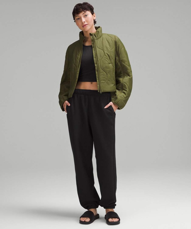 Lululemon Scuba Mid-Rise Oversized Korta Joggingbyxor Dam Svarta Sverige | RWSPLX794