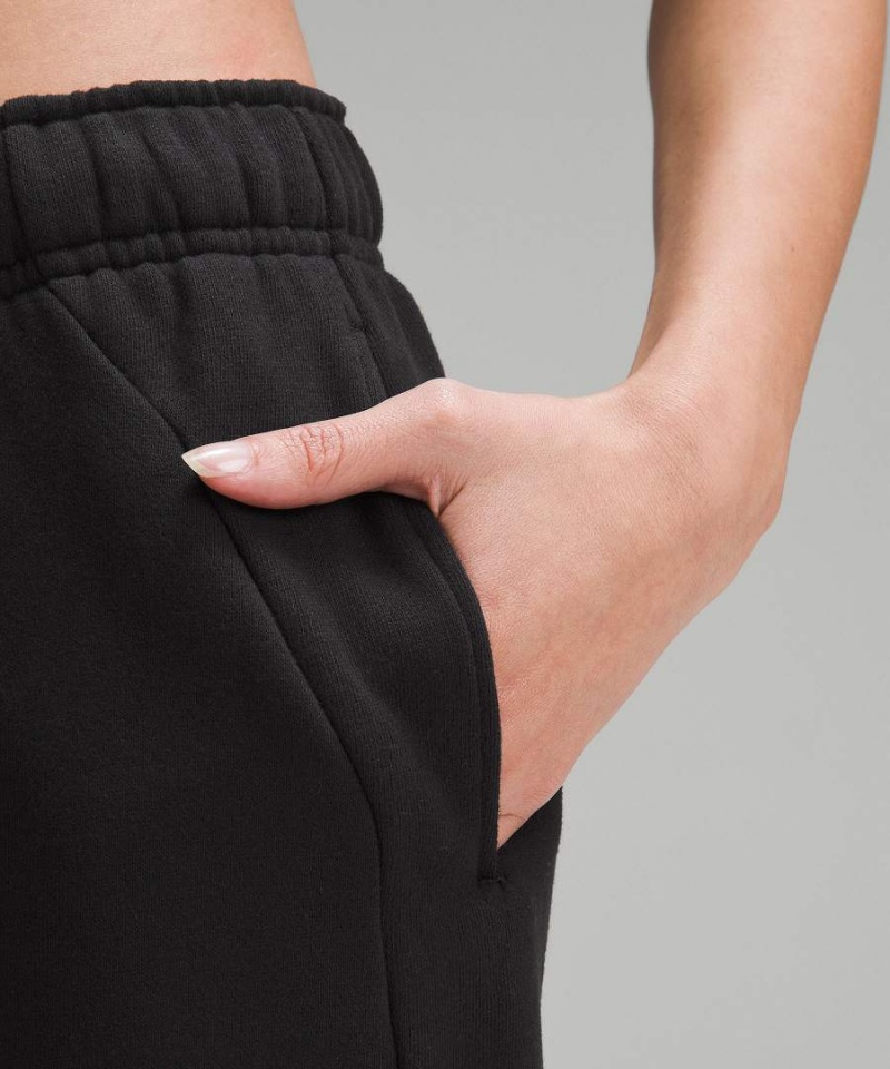 Lululemon Scuba Mid-Rise Oversized Korta Joggingbyxor Dam Svarta Sverige | RWSPLX794