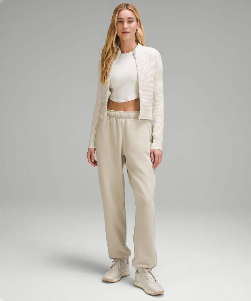 Lululemon Scuba Mid-Rise Oversized Regular Joggingbyxor Dam Beige Sverige | TGVALS617