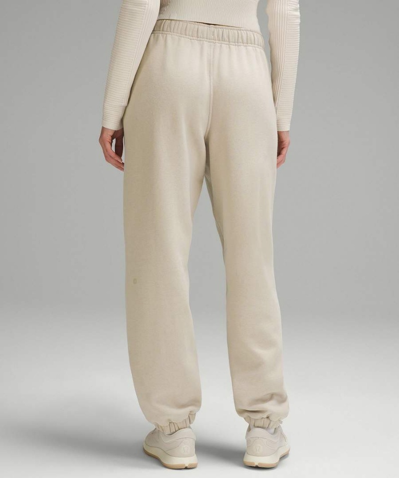 Lululemon Scuba Mid-Rise Oversized Regular Joggingbyxor Dam Beige Sverige | TGVALS617