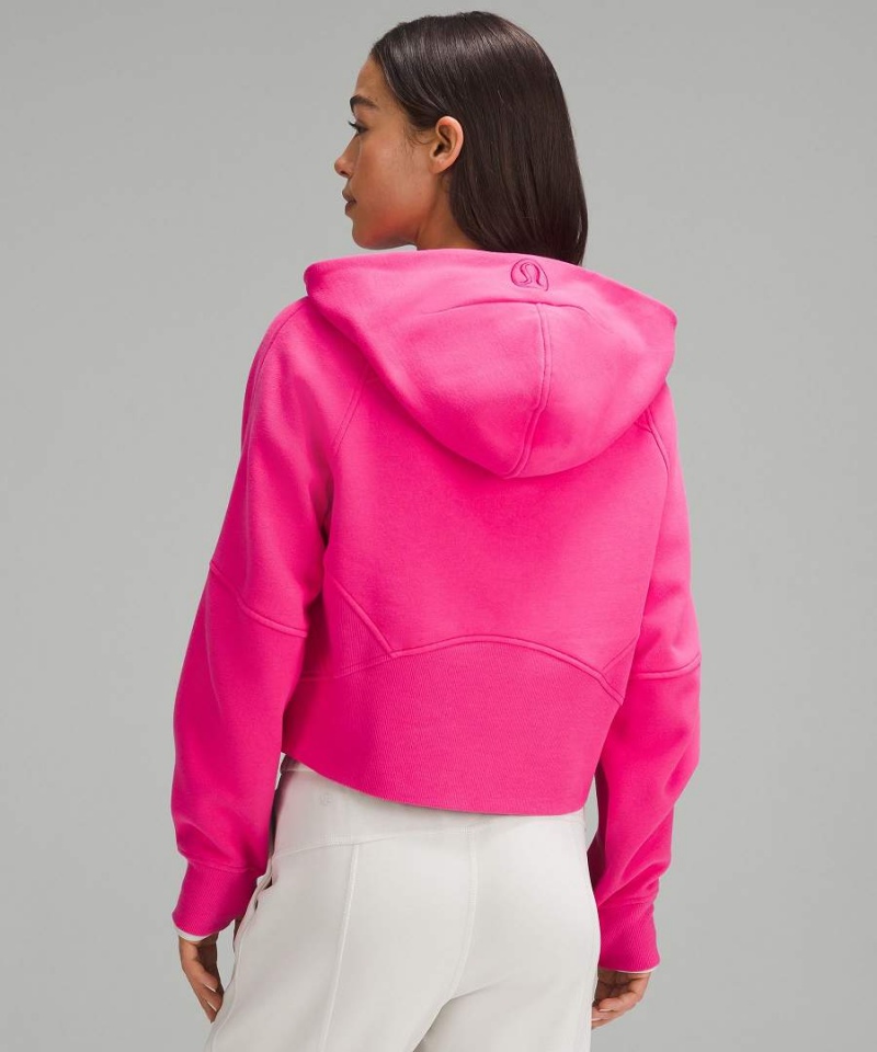 Lululemon Scuba Oversized Full-Zip Gold Zip Hoodie Dam Rosa Sverige | UCJGAW963