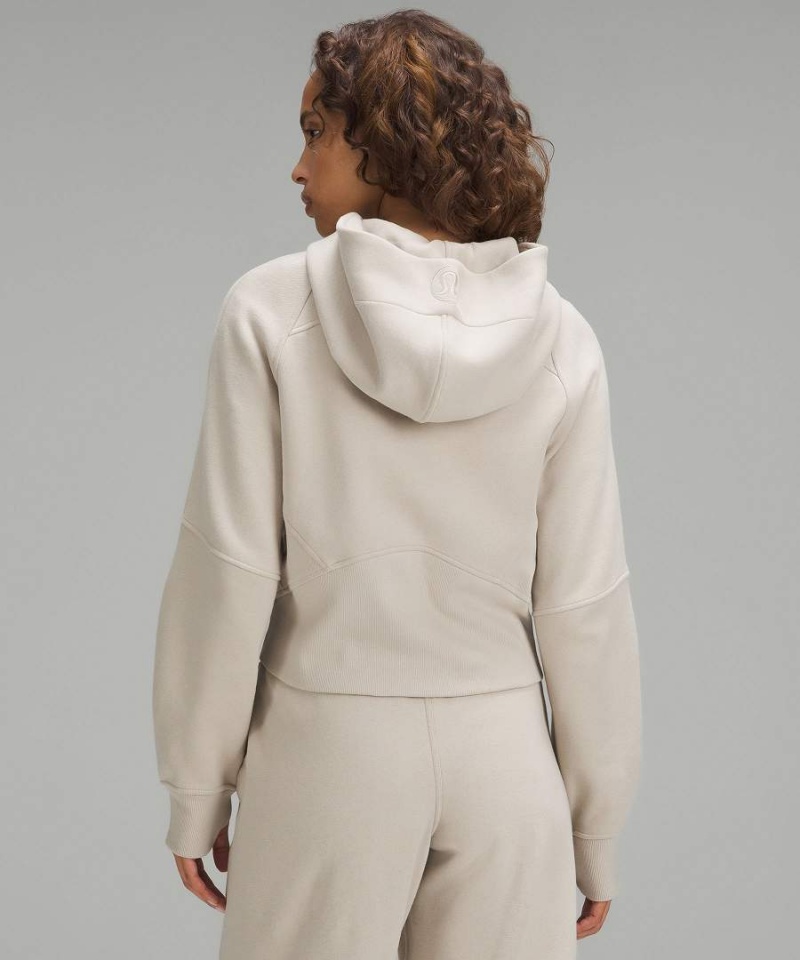 Lululemon Scuba Oversized Full-Zip Hoodie Dam Beige Sverige | JXNKFW601