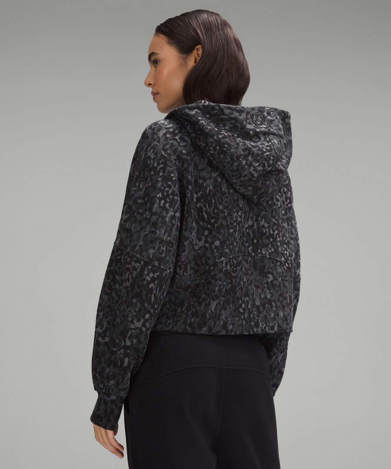 Lululemon Scuba Oversized Full-Zip Hoodie Dam Leopard Olika Färger Sverige | RZNTVG059