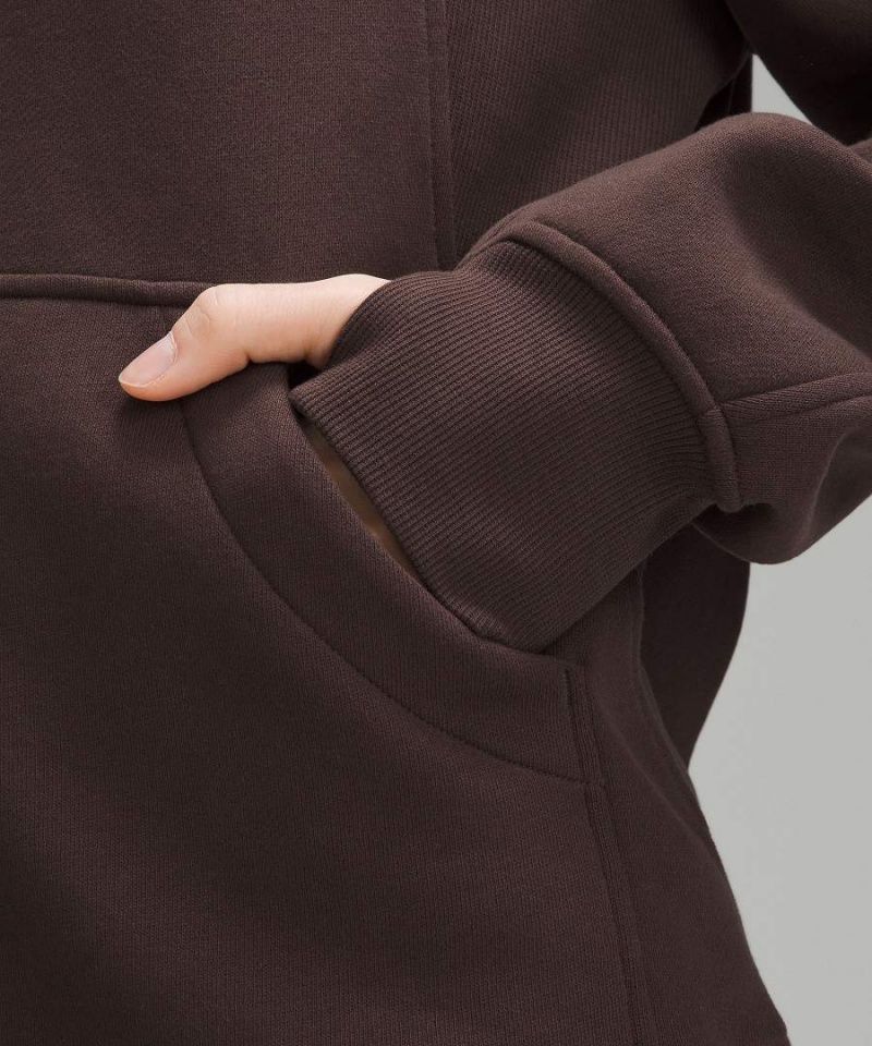 Lululemon Scuba Oversized Funnel-Neck Full Zip Long Tröjor Dam Choklad Sverige | XMIFCG352