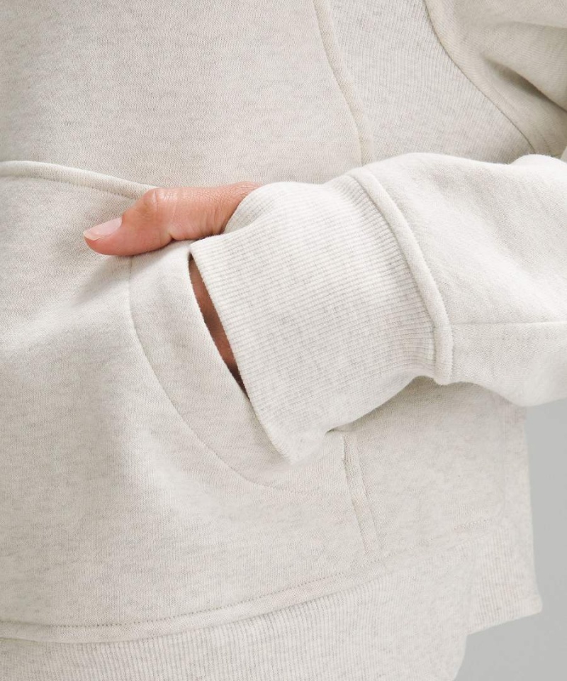 Lululemon Scuba Oversized Funnel-Neck Half Zip Tröjor Dam Beige Sverige | VLDGHF925